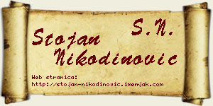 Stojan Nikodinović vizit kartica